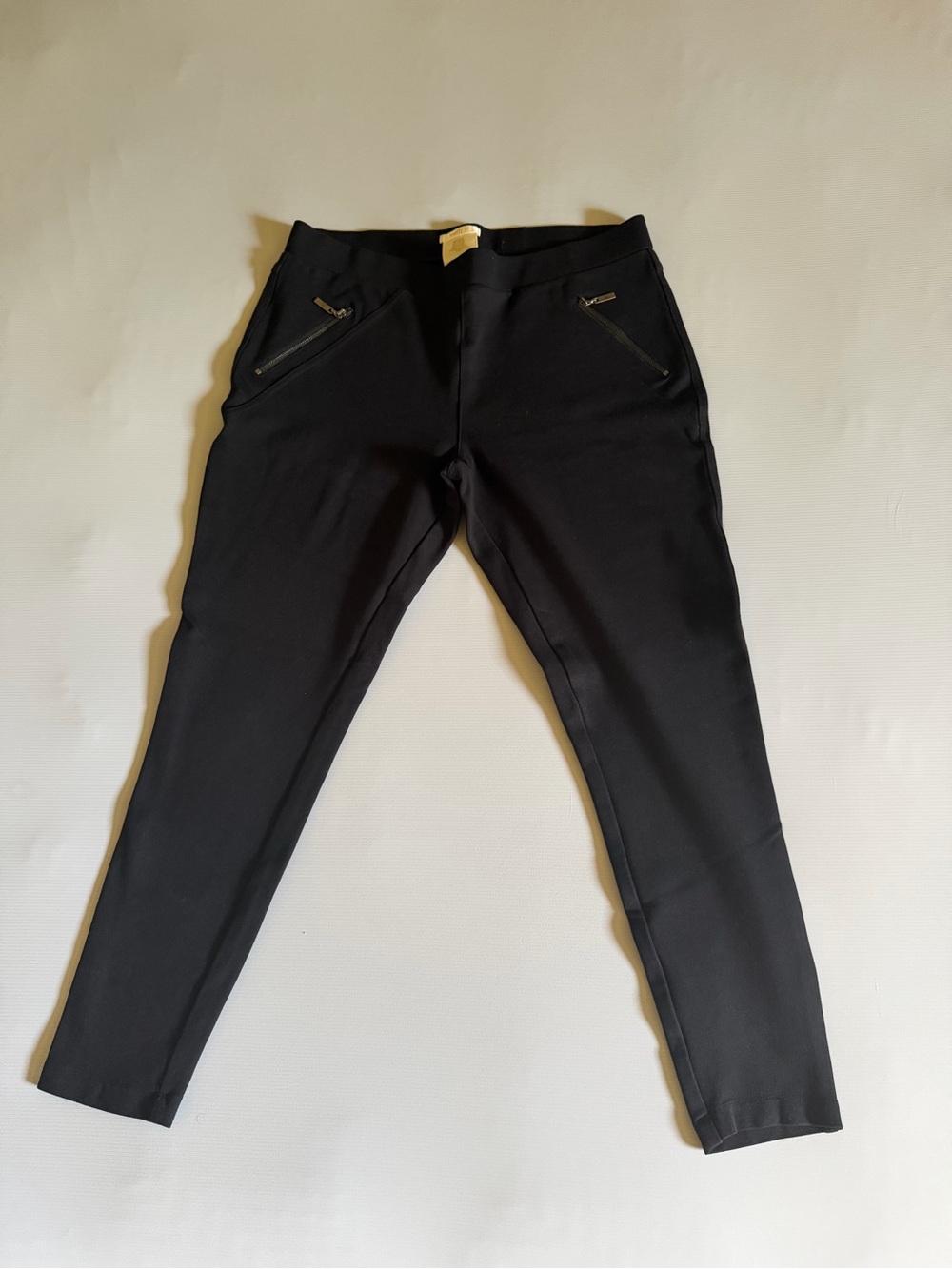 Matty M Women's Black Skinny Zip-Pocket Pants